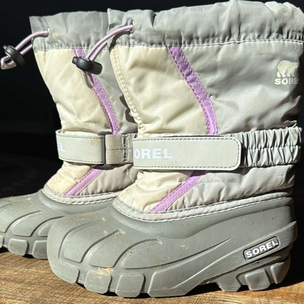Sorel Kids Boots Gray and Purple